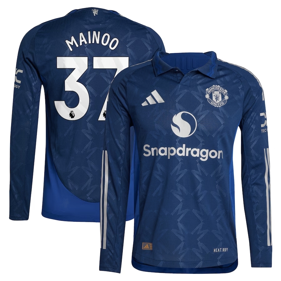 2024 Manchester United Authentic Away L/S Shirt with Nameset