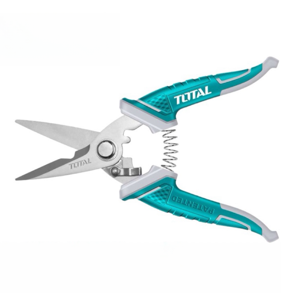TOTAL 不銹鋼電工剪刀 8吋 7吋 鐵皮剪刀 日式長刃剪刀 料理剪刀 剪刀