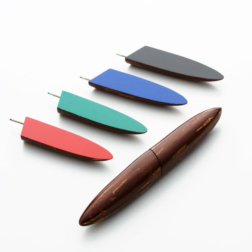 富岡商店 野櫻桃木四色原珠筆