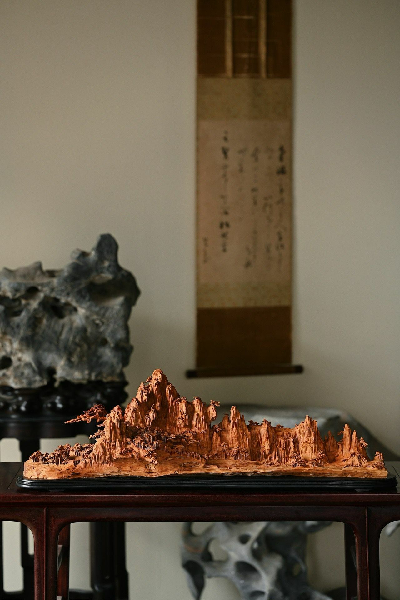 極品檀香造形擺件 木雕藝術品