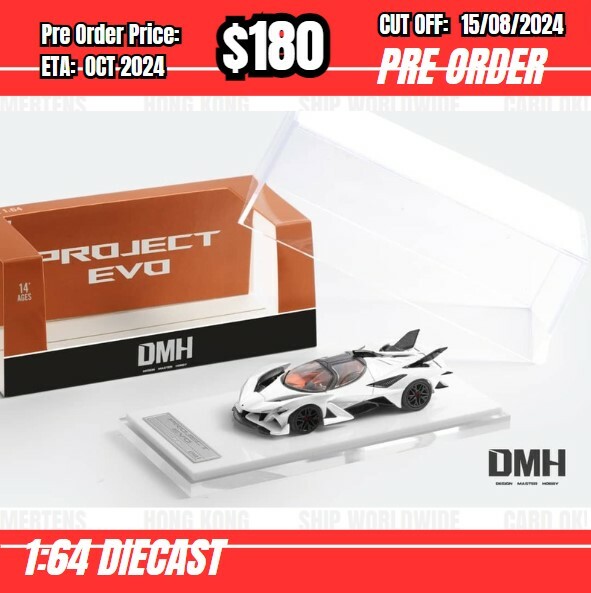 PO-$180 * DMH * 1:64 Project  EVO White [OD13/08]