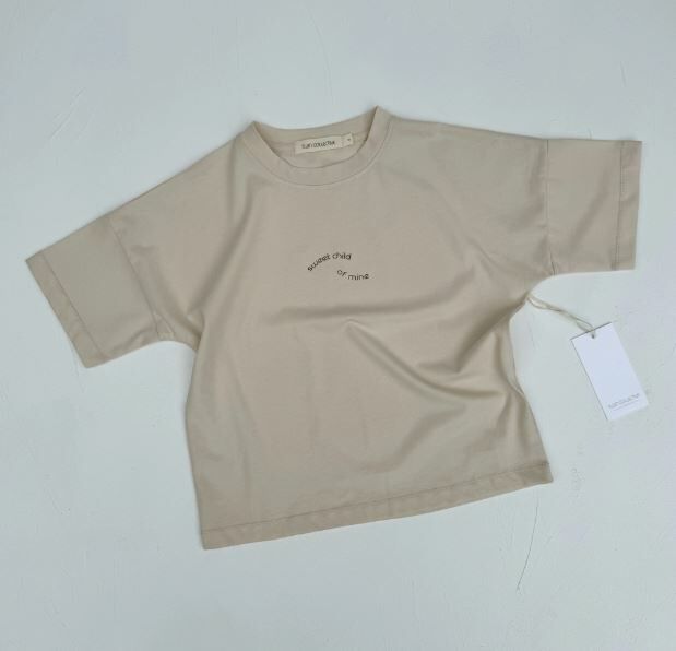 TWIN COLLECTIVE KIDS  Sweet Child 棉Tee  Sweet Child Tee - Beige