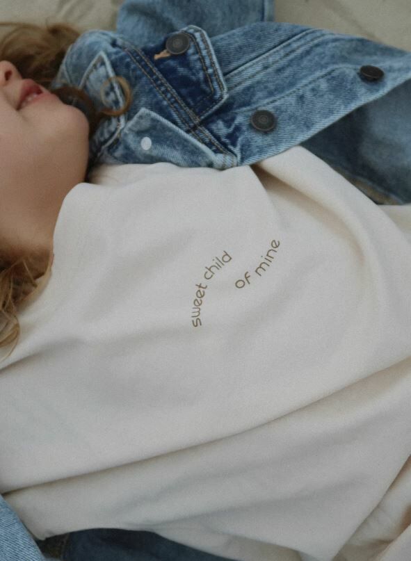 TWIN COLLECTIVE KIDS  Sweet Child 棉Tee  Sweet Child Tee - Beige