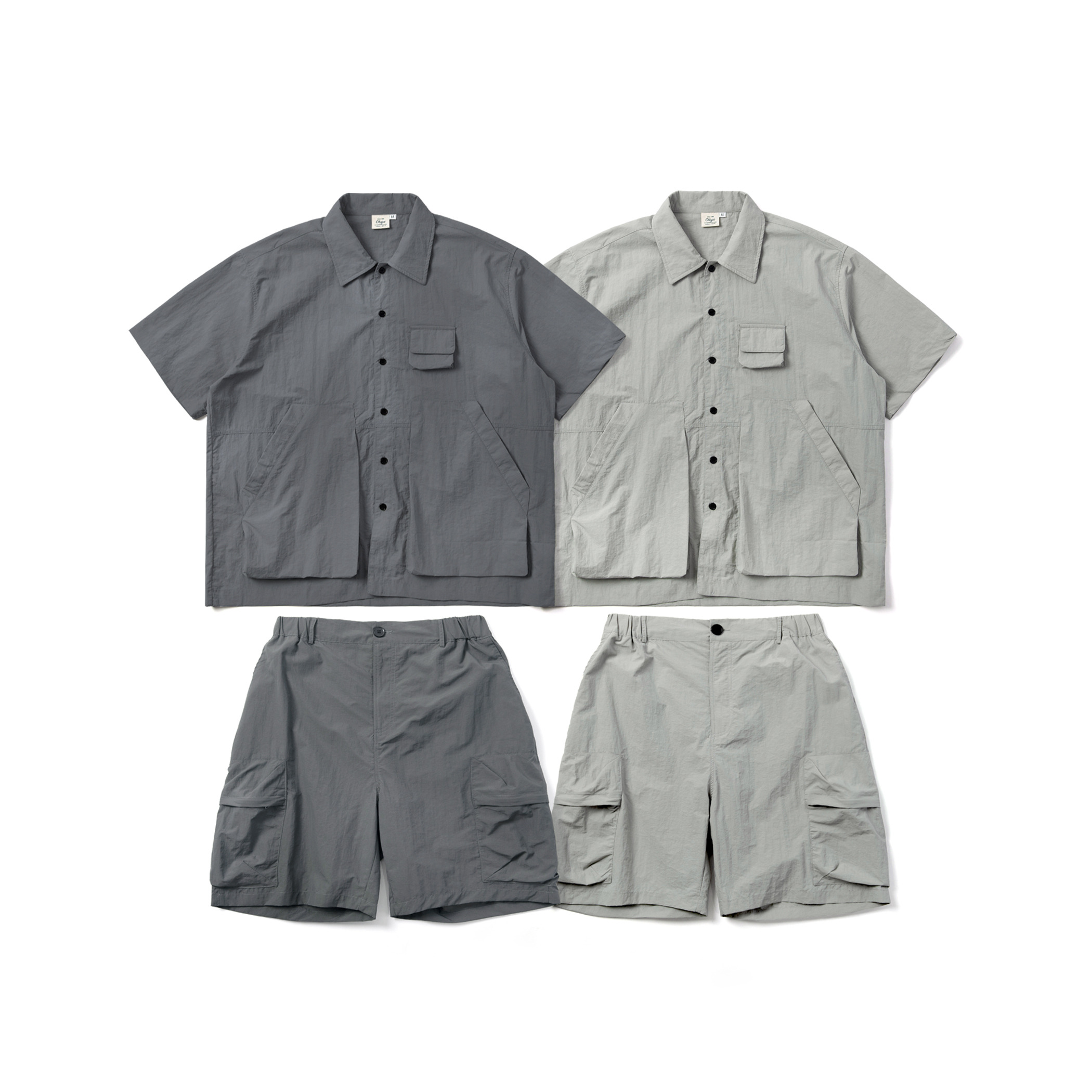 日系機能工裝口袋休閒套裝(可拆購)