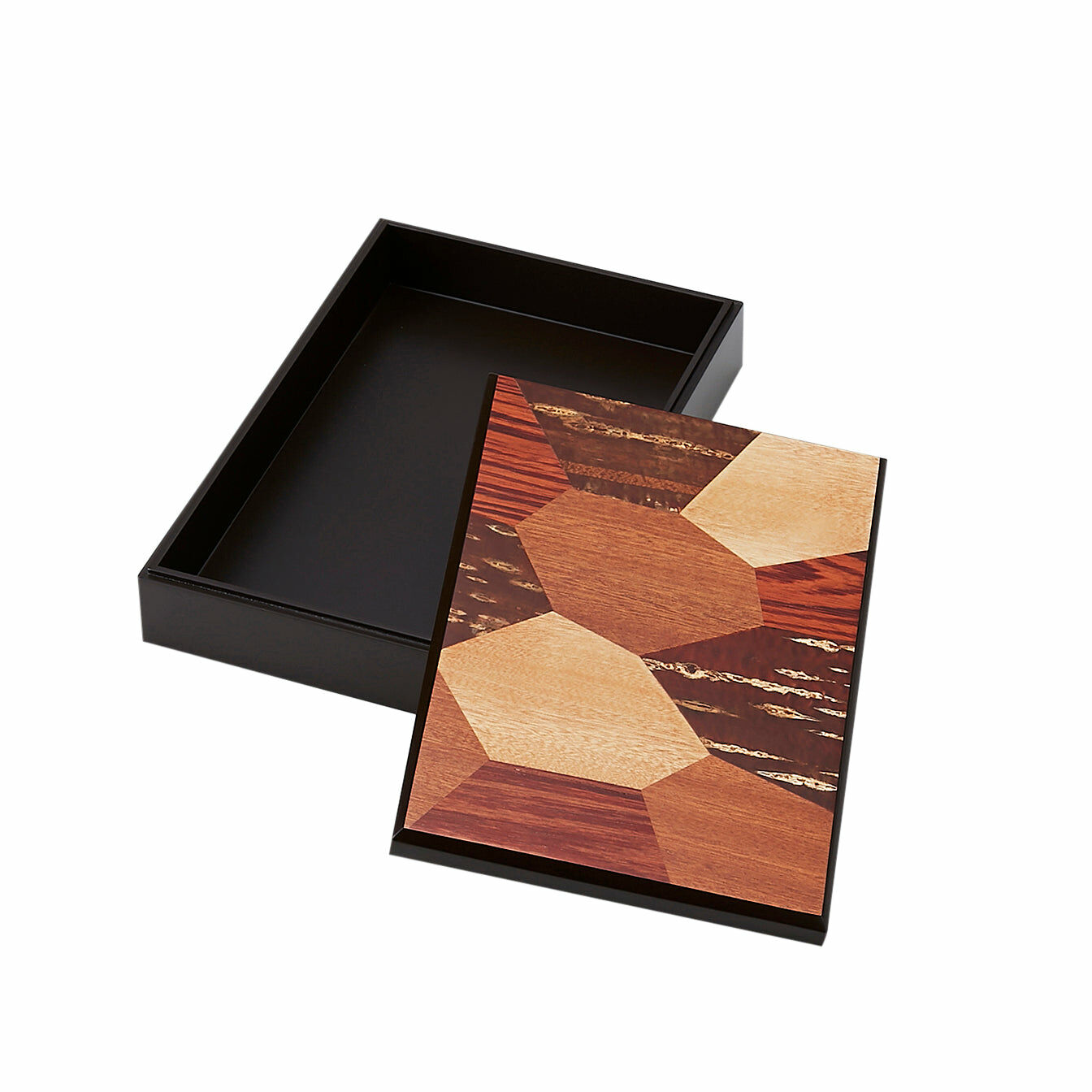 富岡商店 櫻花木鑲嵌細工文件盒 S