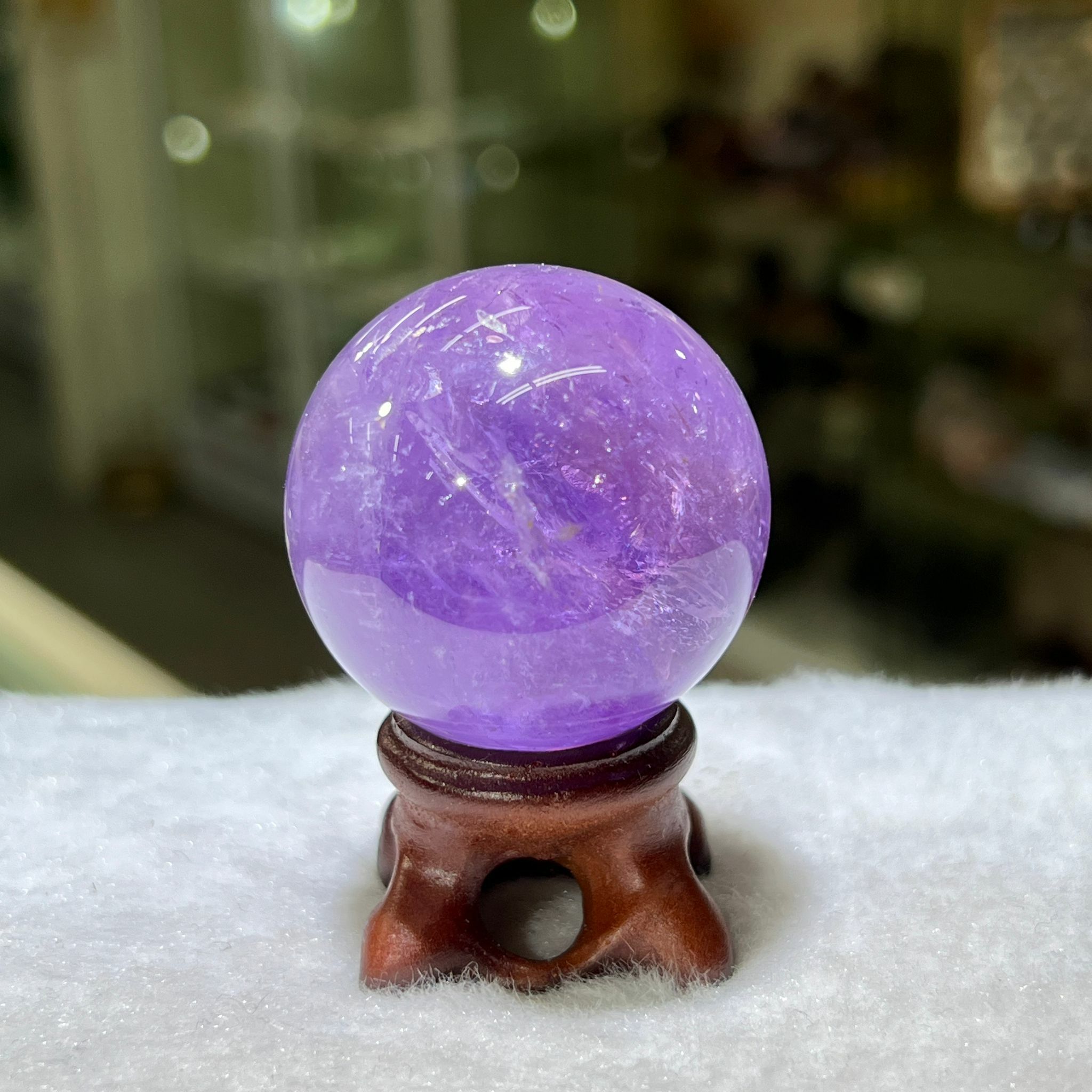 紫水晶 球 - 3.9cm+/- (不連座)