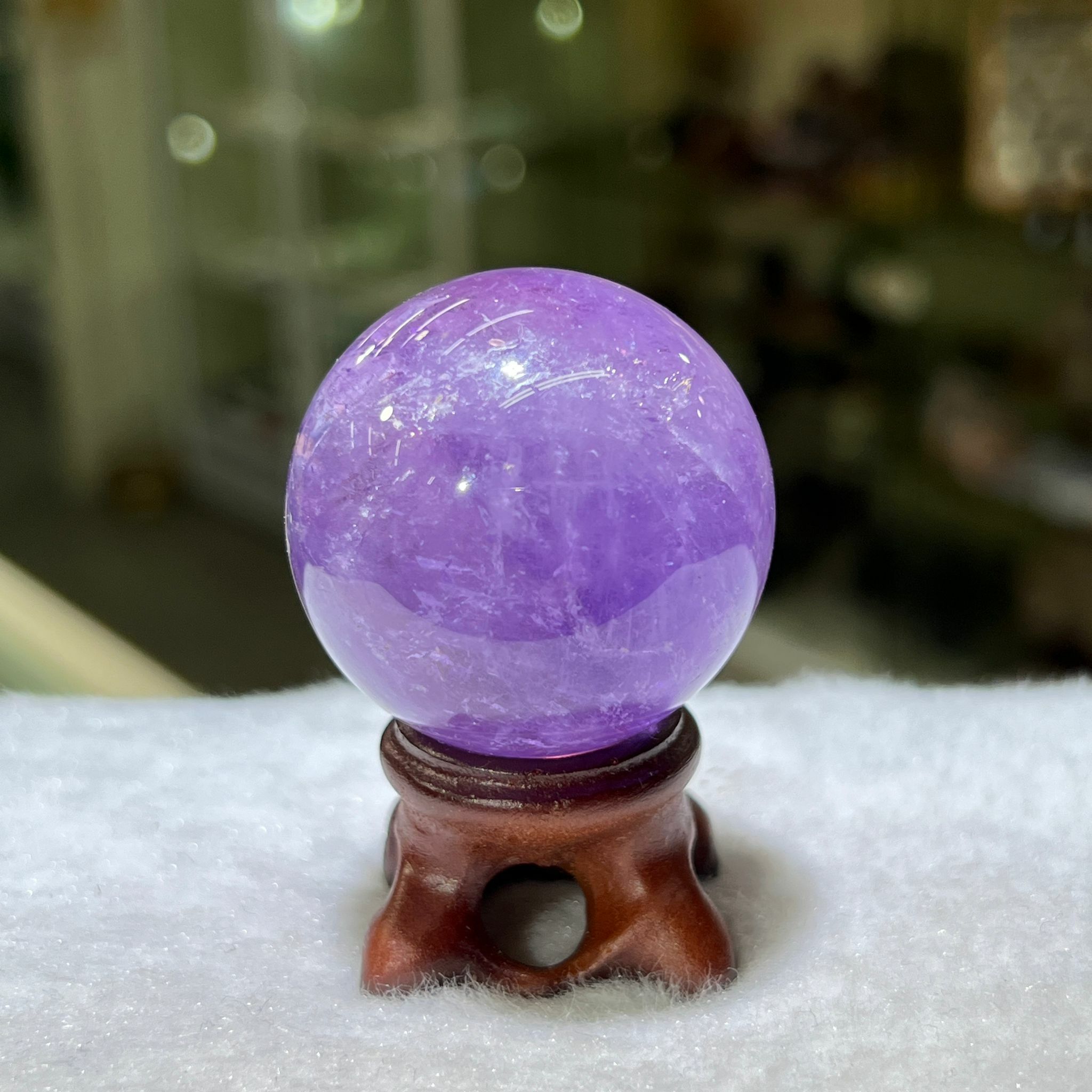 紫水晶 球 - 3.9cm+/- (不連座)