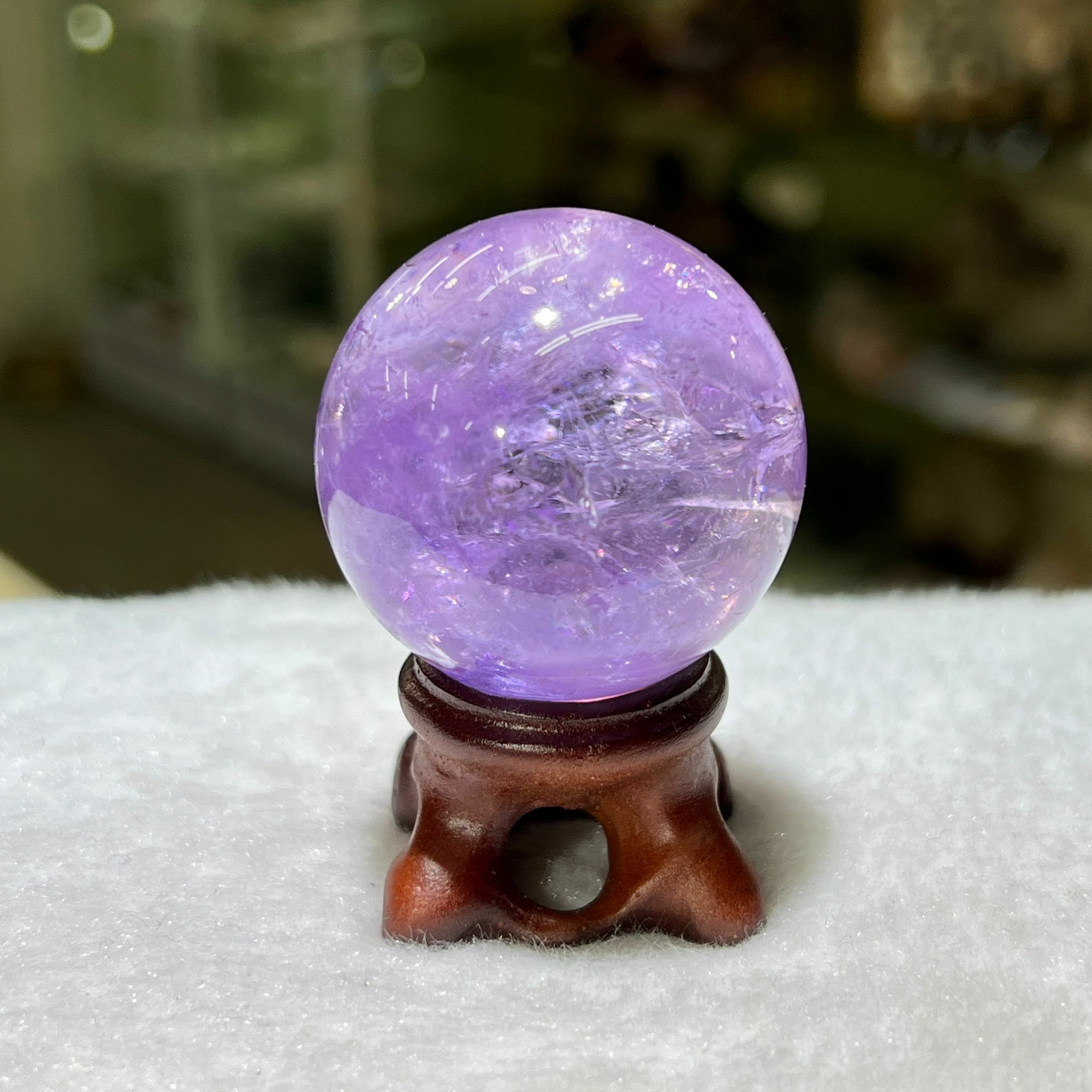 紫水晶 球 - 3.8cm+/- (不連座)