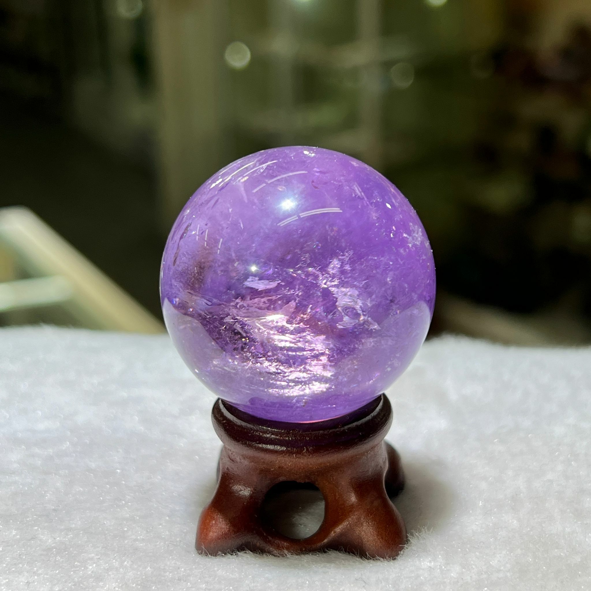 紫水晶 球 - 3.9cm+/- (不連座)