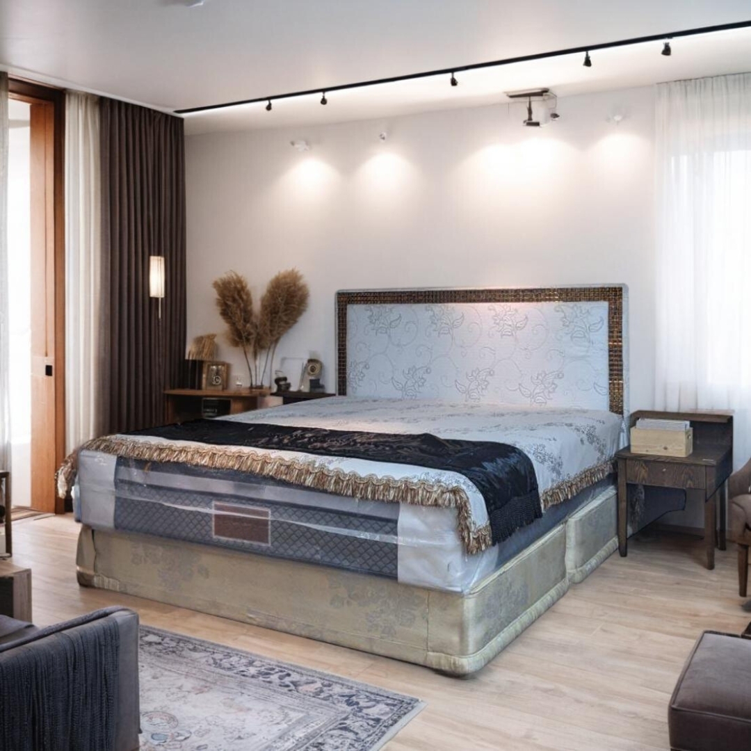 馬丁︱馬賽克花紋布面6尺床組