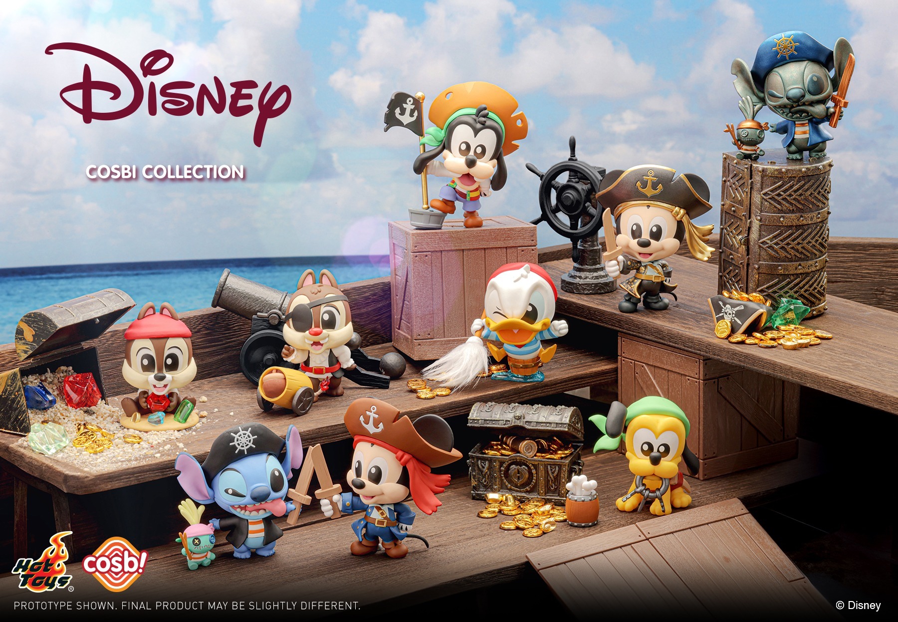Hot Toys Disney Pirate 迪士尼海盜系列套裝 Cosbi Bobble-Head Collection (一套8款)