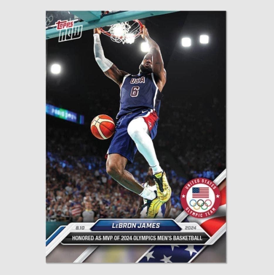 TOPPS LBJ 奧運男籃 MVP 球員卡