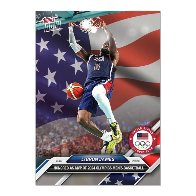 奧運 LeBron James  Olympic Games MVP  正版授權 球員卡
