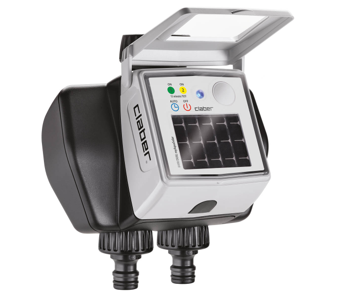 "CLABER" 意大利藍牙太陽能灑水時間制(3/4"內牙X2個出水口)-[8498]