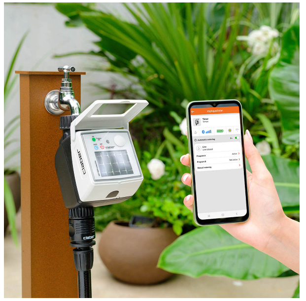 "CLABER" 意大利藍牙太陽能灑水時間制(3/4"內牙X1個出水口)-[8497]