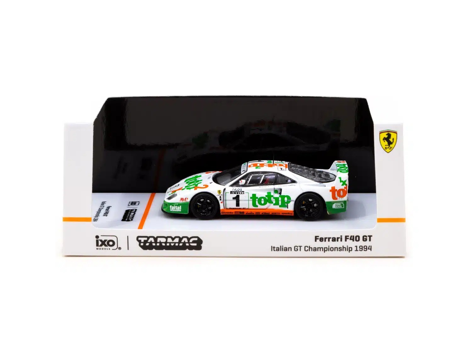 Tarmac Works 1/64 法拉利 Ferrari F40 GT Italian GT Championship 1994 F. D'Amore / O. Larrauri