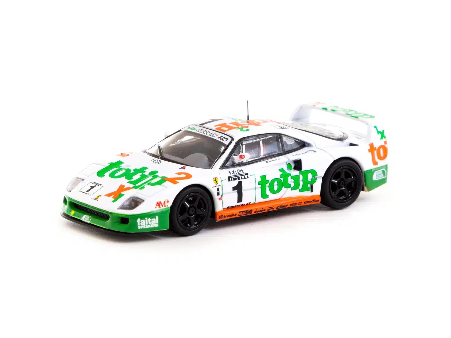 Tarmac Works 1/64 法拉利 Ferrari F40 GT Italian GT Championship 1994 F. D'Amore / O. Larrauri