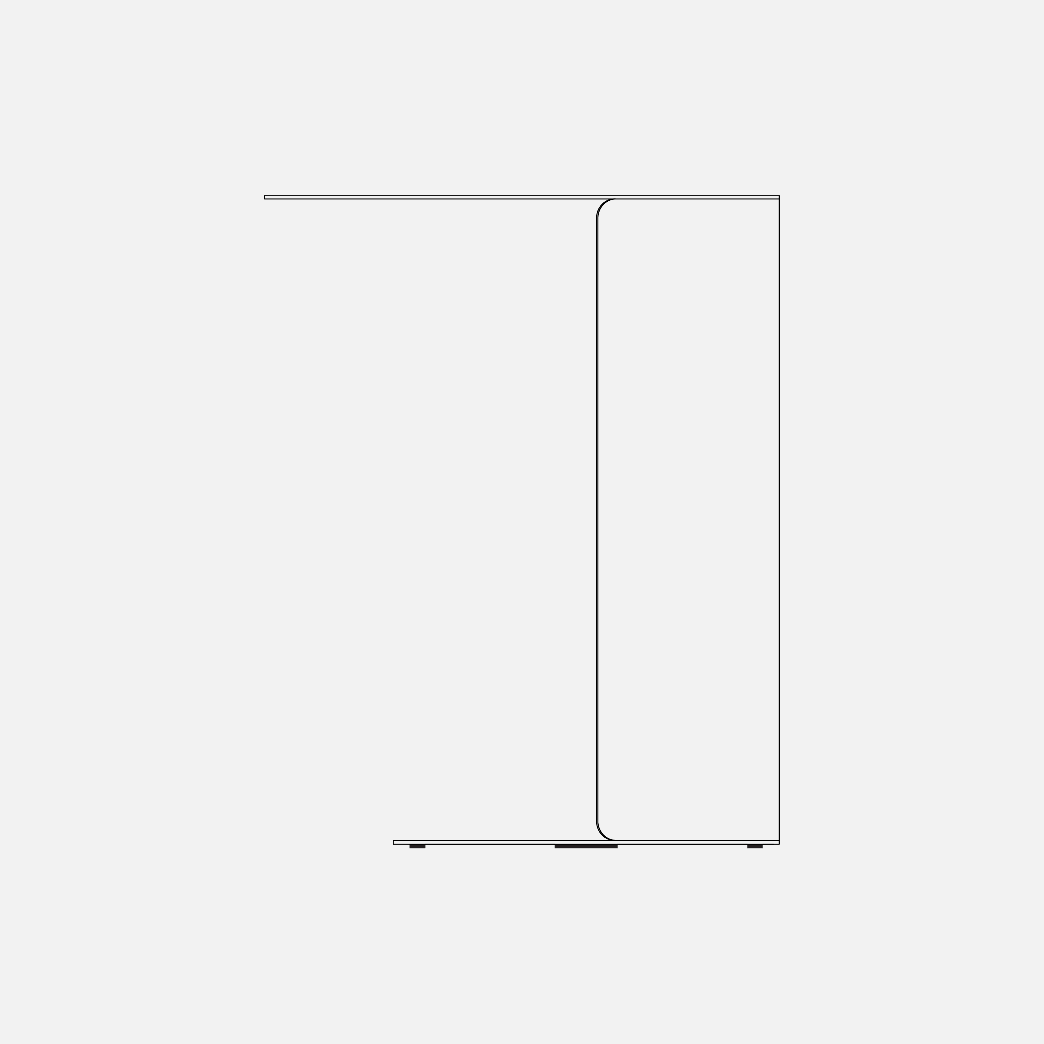 KIPA 背膠弧形保護墊黑色 4 個