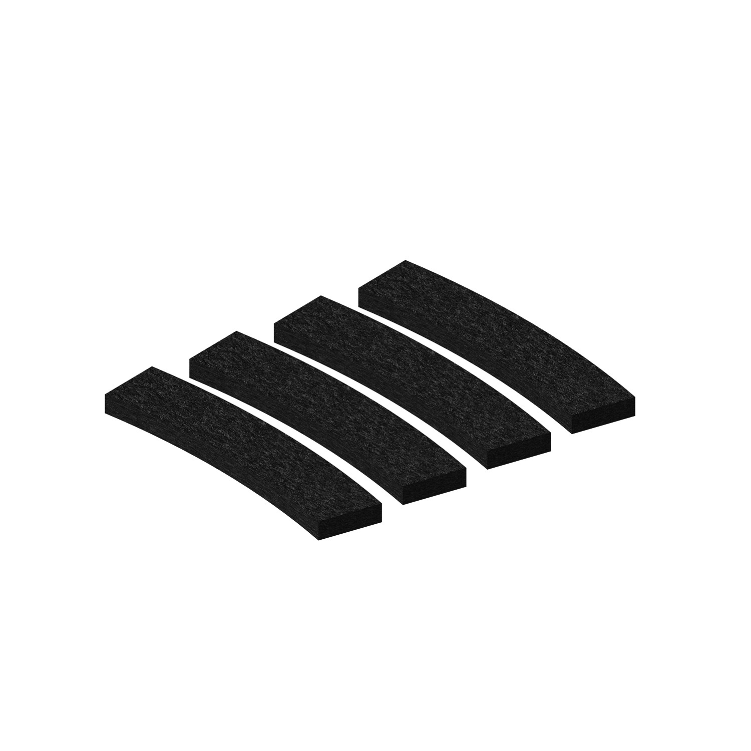 KIPA 背膠弧形保護墊黑色 4 個