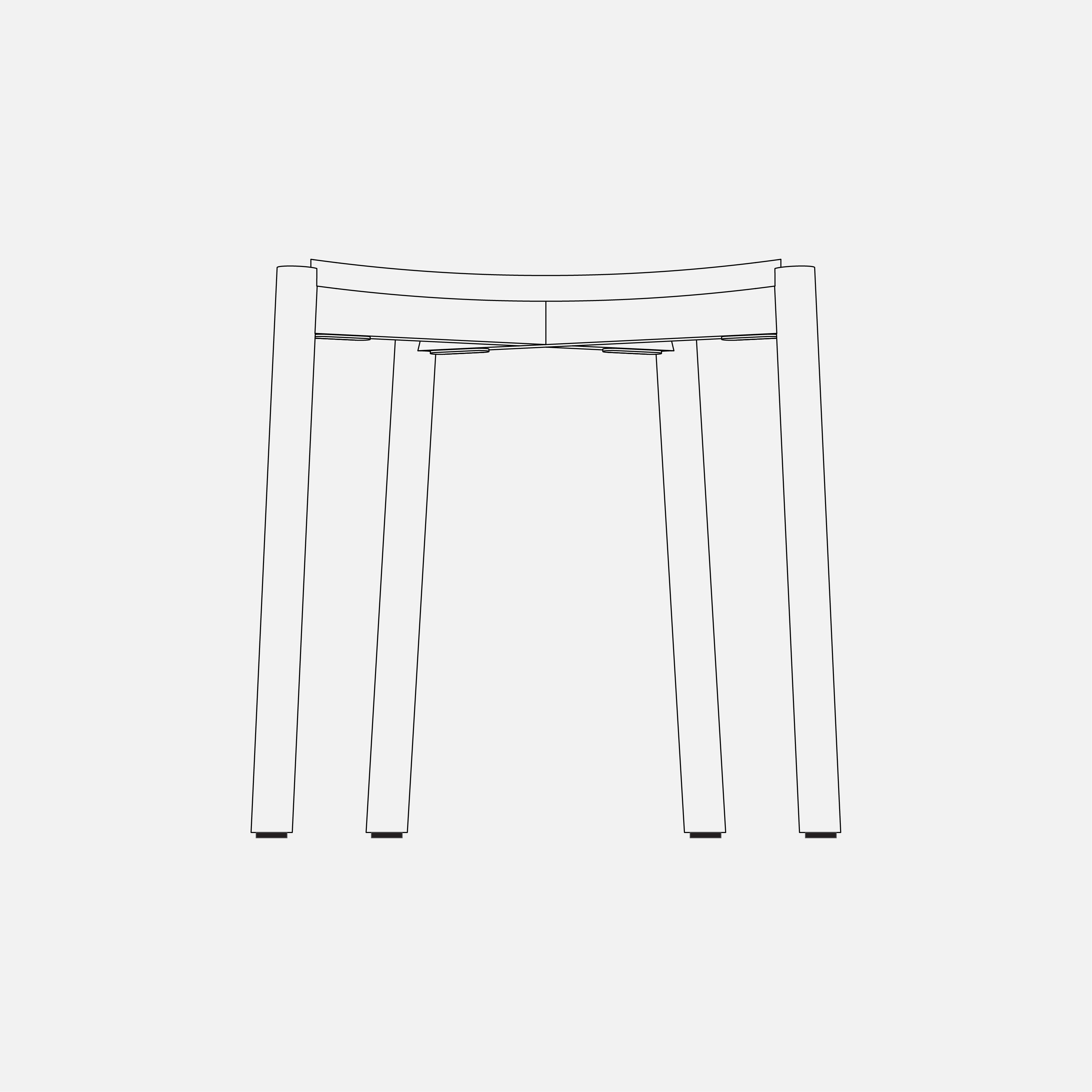 TARS 背膠腳墊黑色 4 個