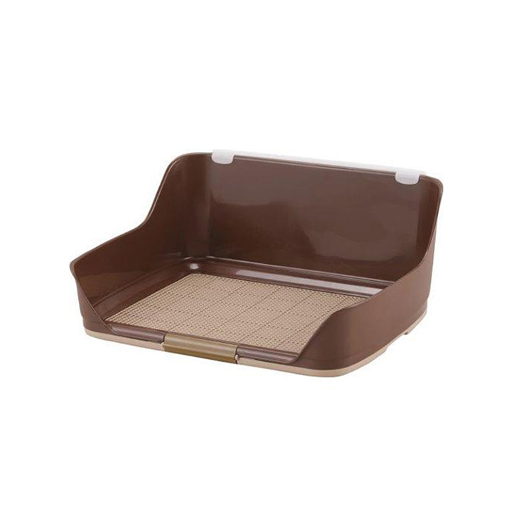 Bonbi Walltray 狗用 高身檔板狗廁所 啡色 M 66.5x54x29cm