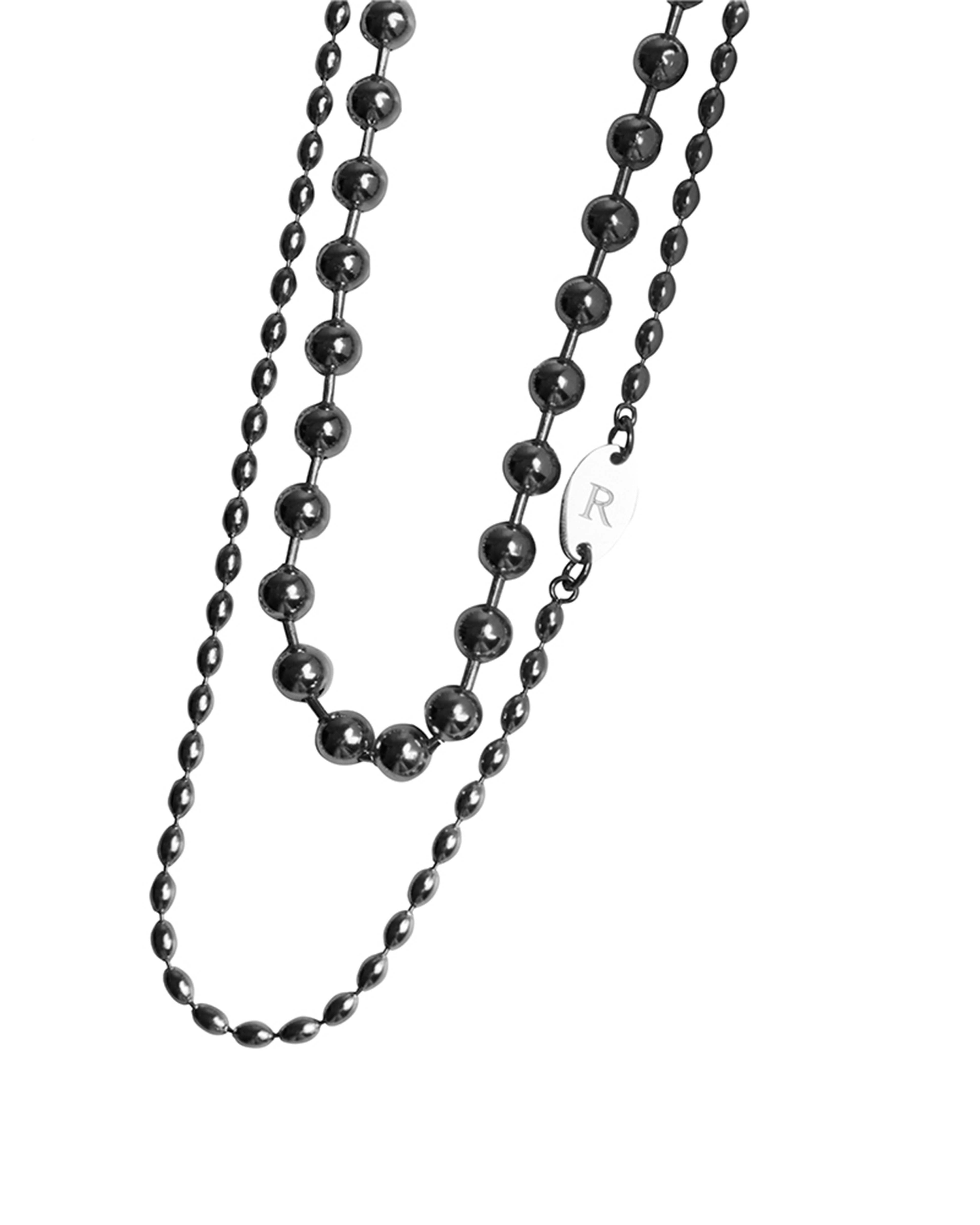 RECOVERY 珠米粒多層次項鍊 (亮銀)