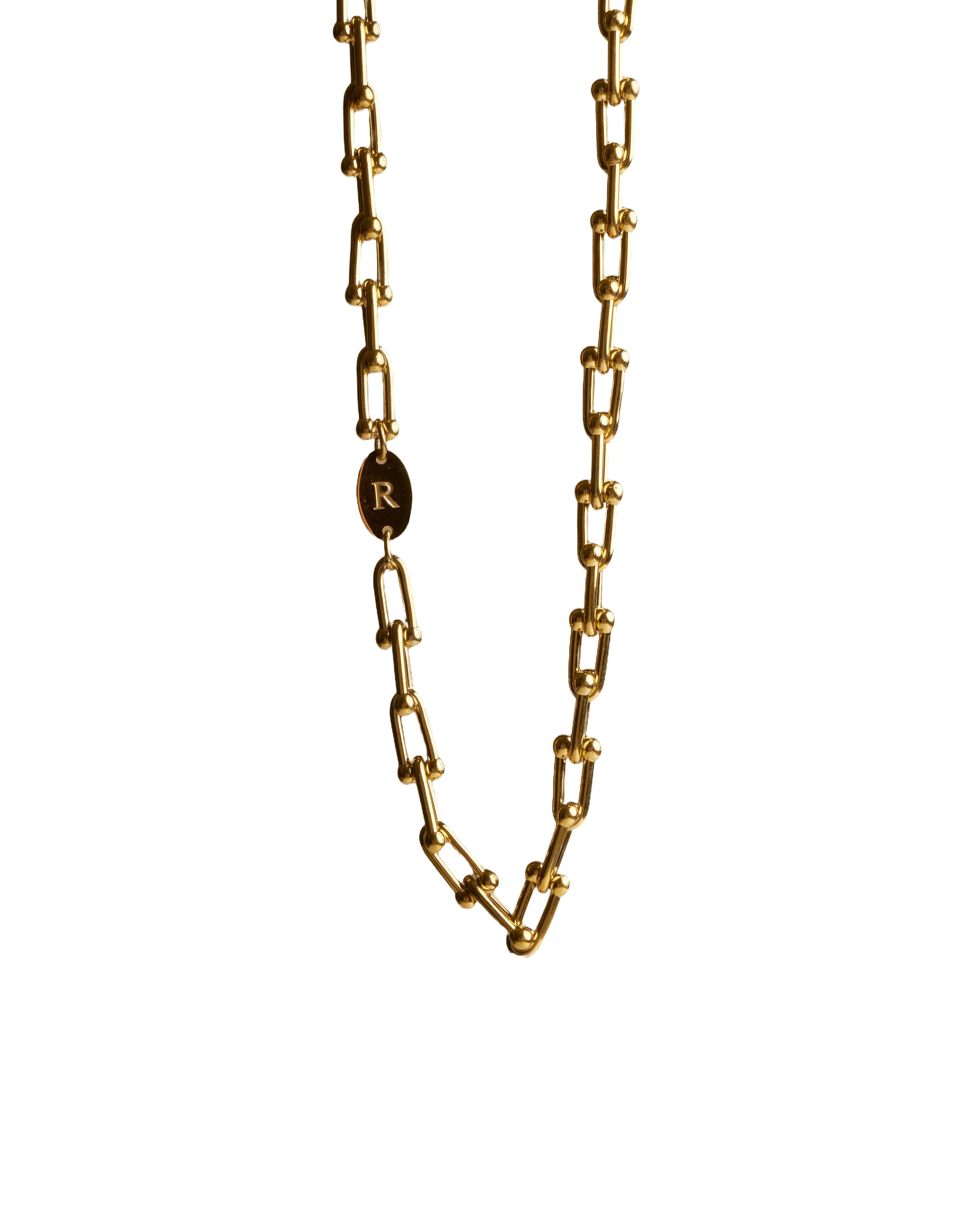 RECOVERY U型環項鍊 (亮金)