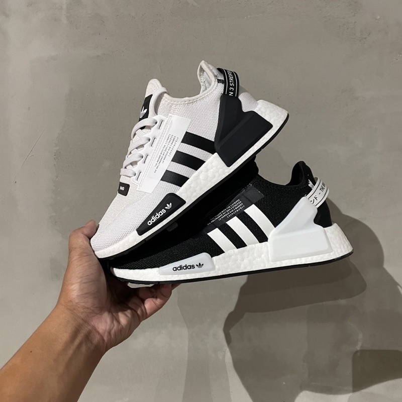 Adidas Original NMD_R1 V2 熊貓配色 白黑 男鞋 GX6368