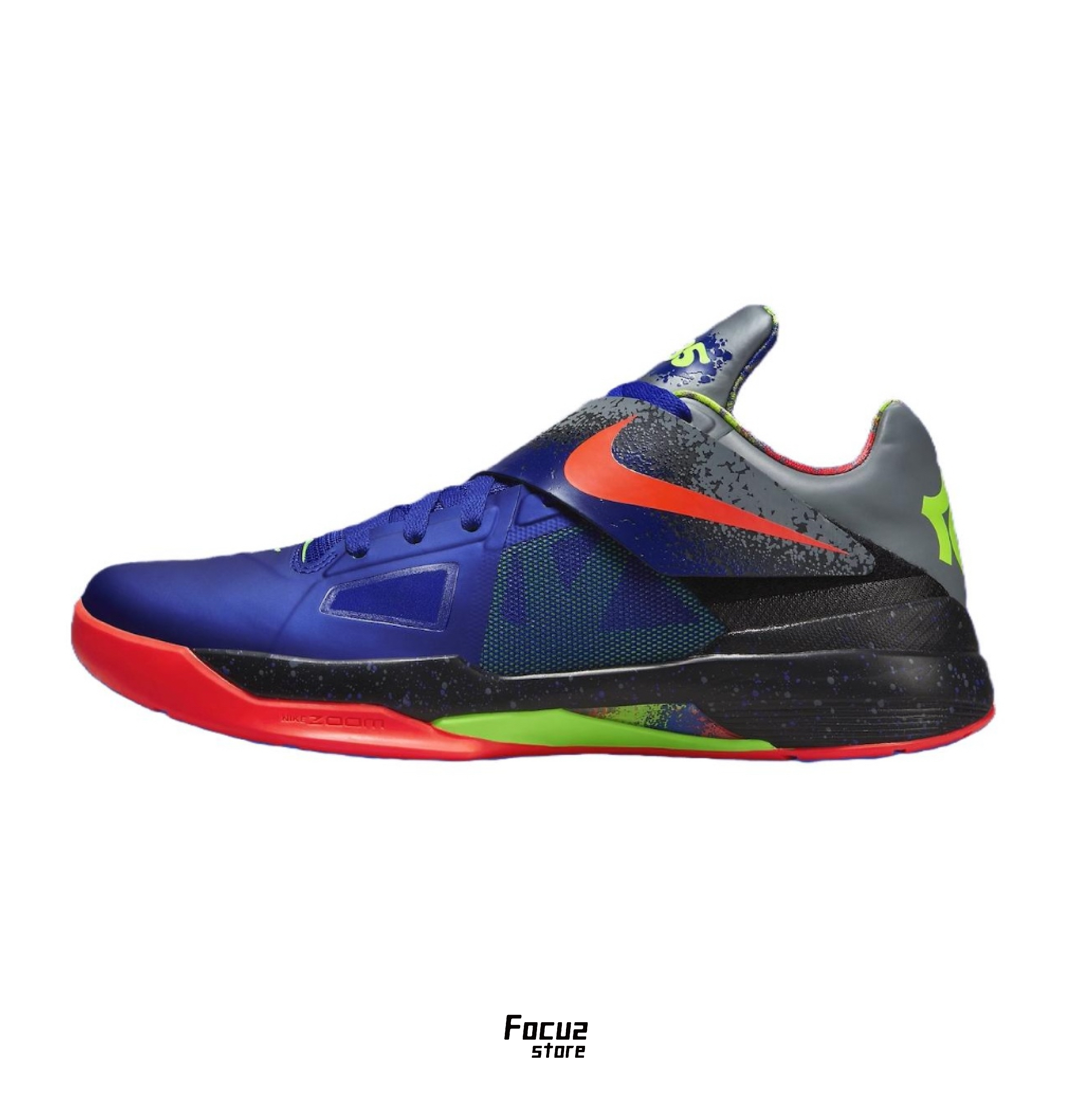 【Focus Store】現貨秒發 Nike Zoom KD4 "Nerf" 2024 藍紅 FQ8180-400