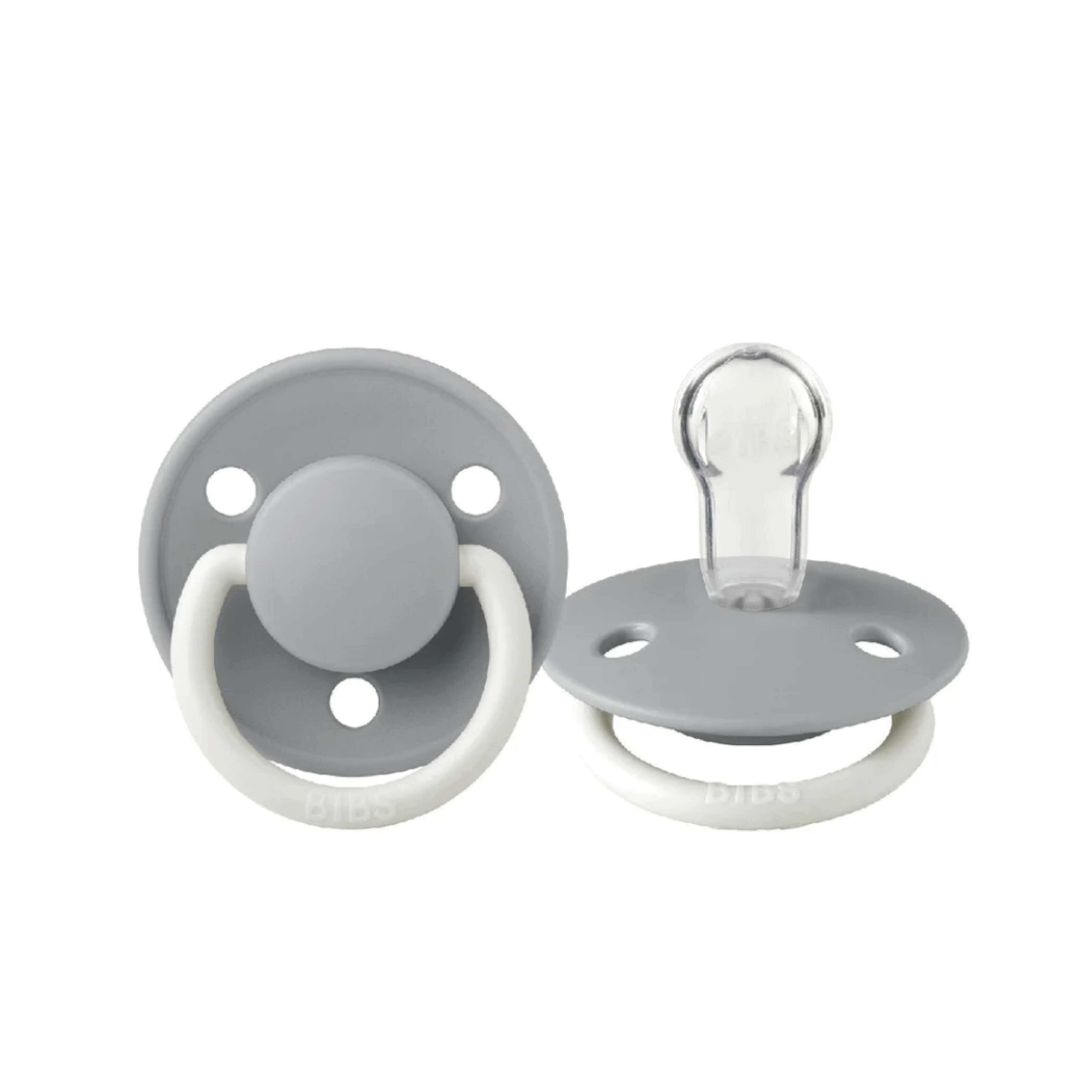 丹麥BIBS DE LUX 矽膠奶嘴-夜光雲灰