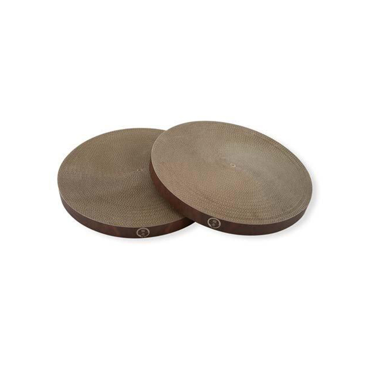 貓壹 磨爪板貓窩  深棕色木紋 XL替換裝 2個入