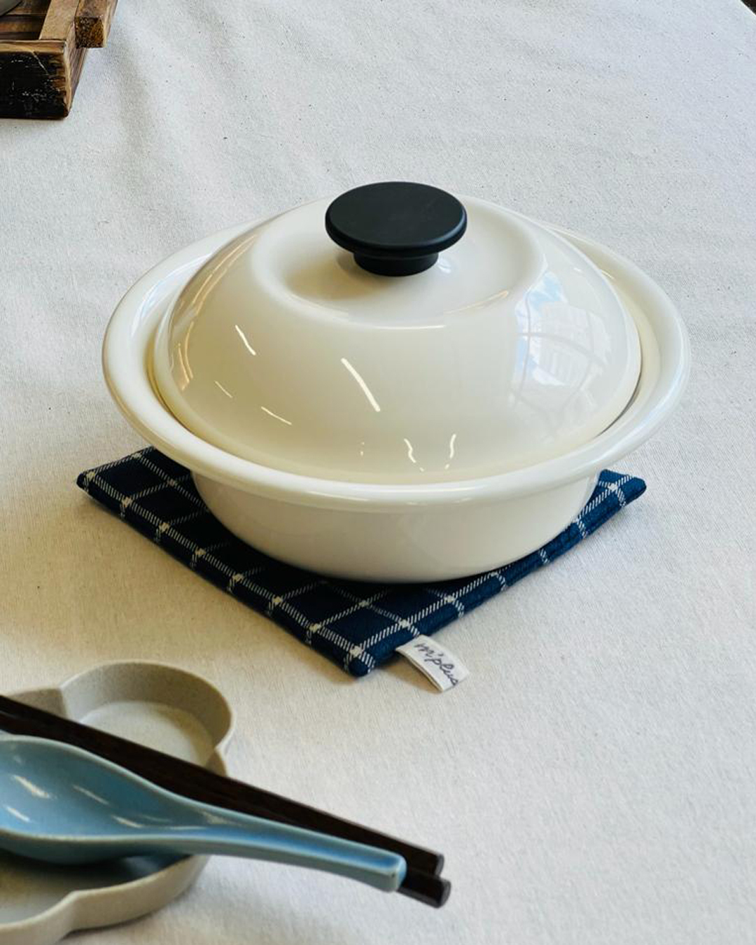 Enamel Universal Pot Milk White｜Noda Horo