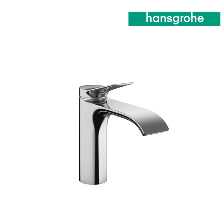 hansgrohe Vivenis 75023, -000 (75020, -000) Single lever basin mixer 110 CoolStart w/ pop-up waste set, with AirPower waterfall cascade flow