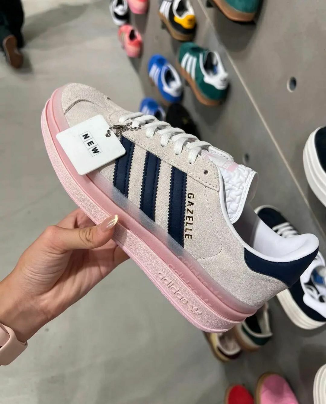 Adidas Originals Gazelle Bold 燕麥粉紅 粉色 增高 厚底鞋 IE6508