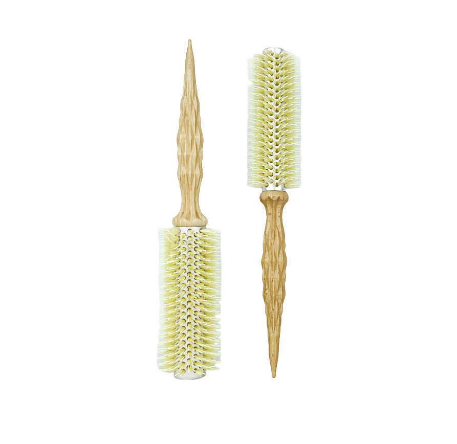 綠鬃毛圓梳菱型柄