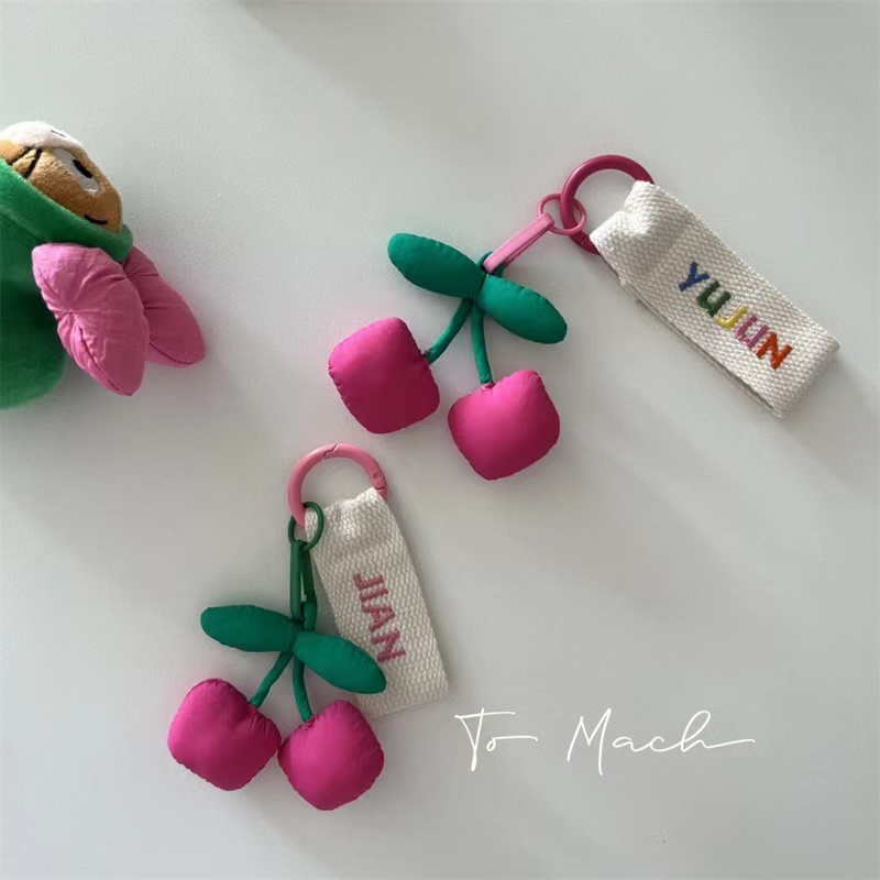 Korea客製Cherry鑰匙扣環