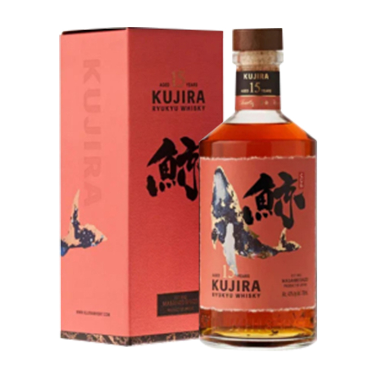 鯨KUJIRA Ryukyu Whisky 15 Years Sherry & Bourbon Cask Limited Release (粉紅盒)