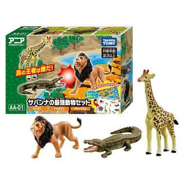《 TAKARA TOMY 》 多美動物ANIA  AA-01 野生動物組