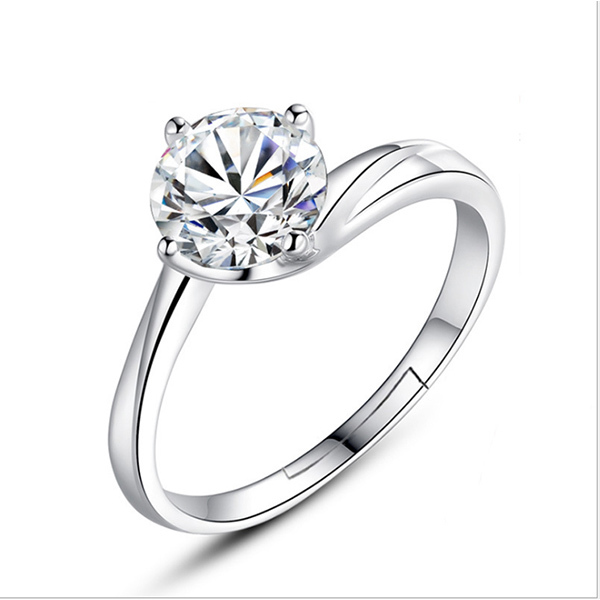 JK KOREA living mouth silver-plated ring size can be adjusted J0205