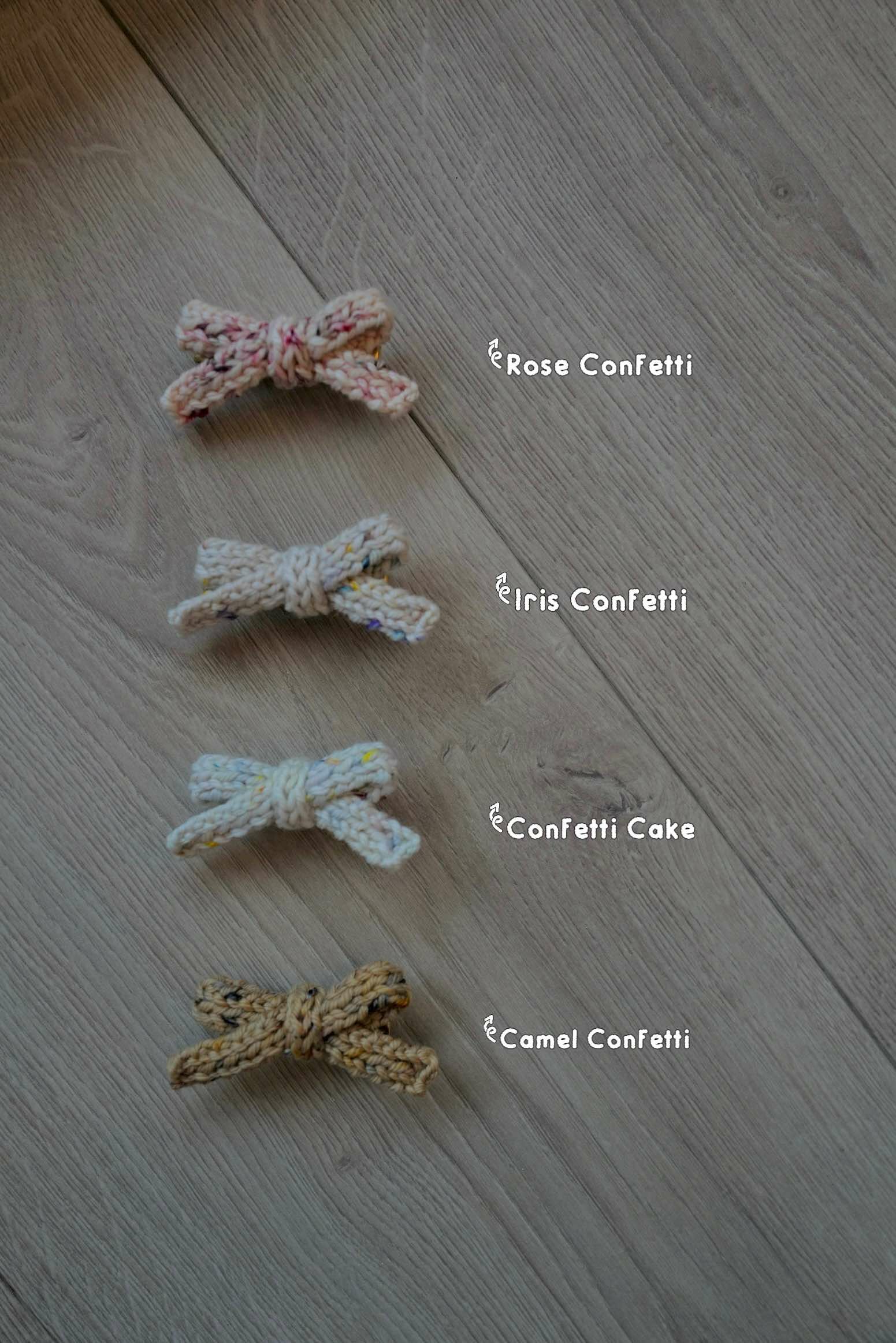 Nini Knit - 日本手工髮夾 蝴蝶結小款