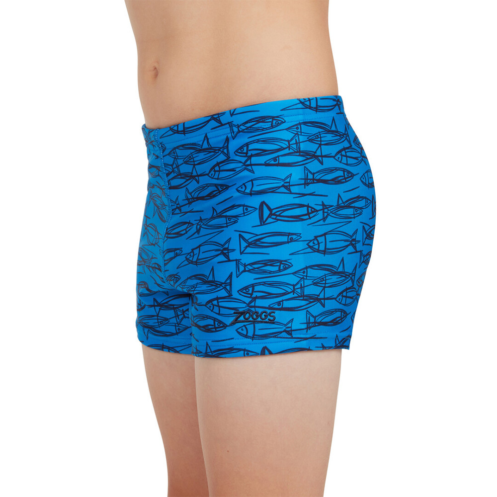 ZOGGS 男孩《藍魚》運動四角泳褲