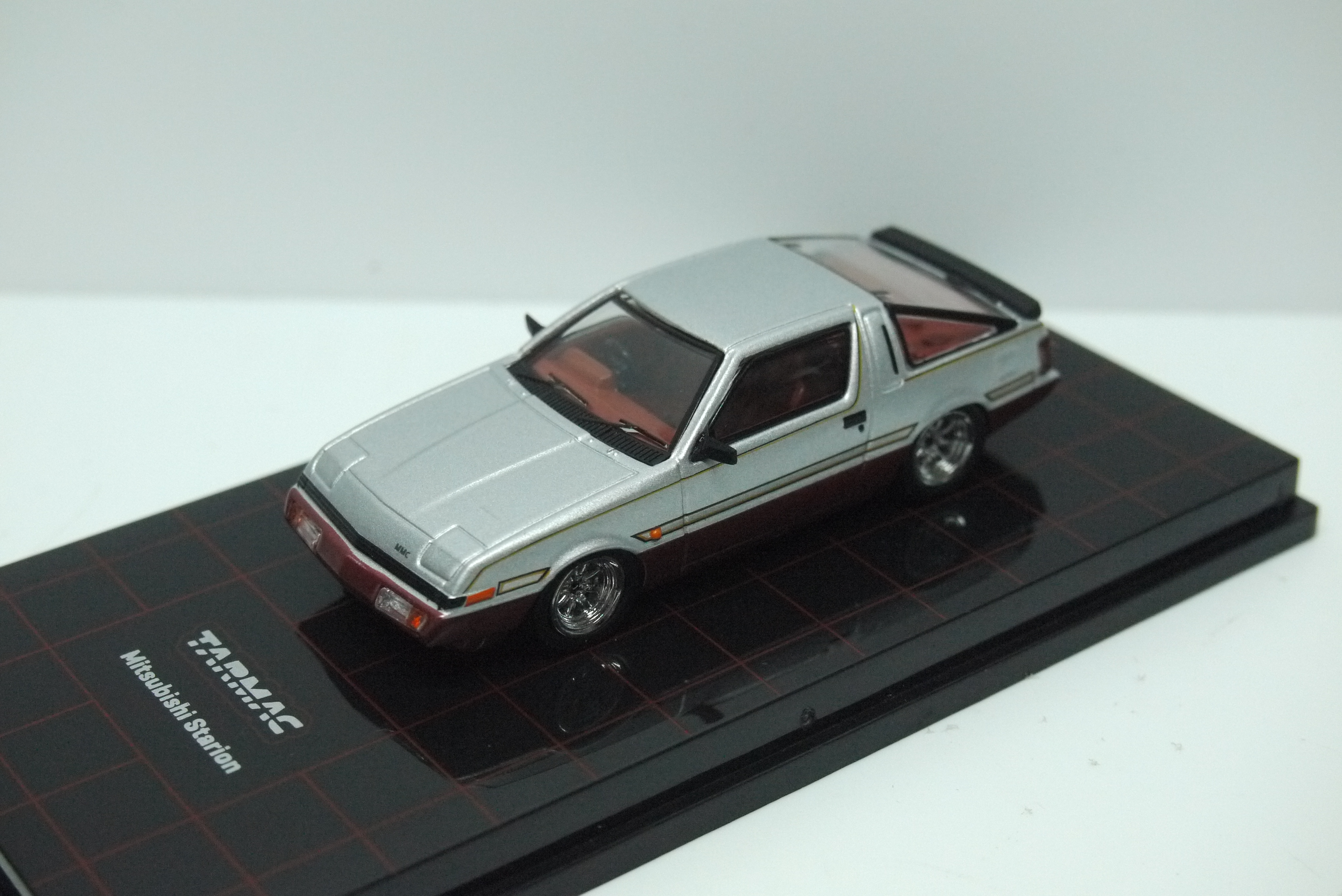 Tarmac Mitsubishi Starion Silver & Dark Red