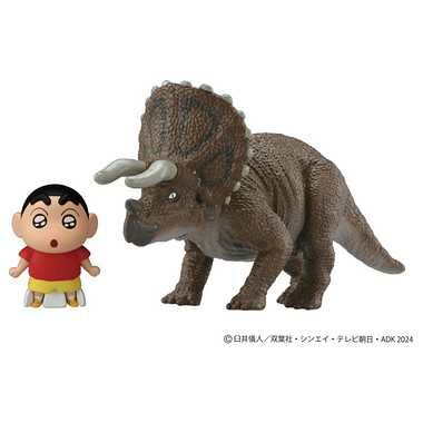 《 TAKARA TOMY 》多美動物ANIA 蠟筆小新和三角龍