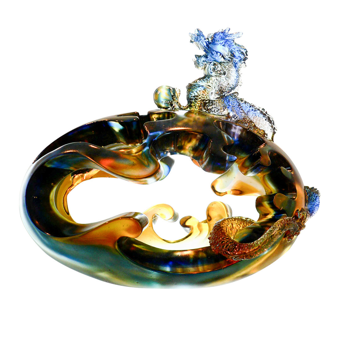 神秘能量開運琉璃擺件｜勝券在握 招財轉運居家必備