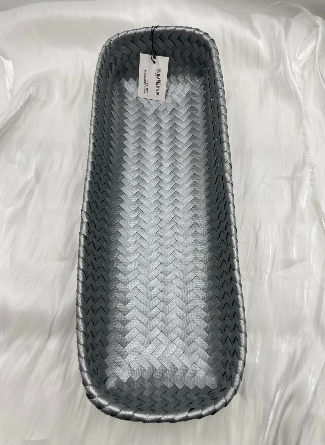 No.6手工編織收納籃.長44寬15深8