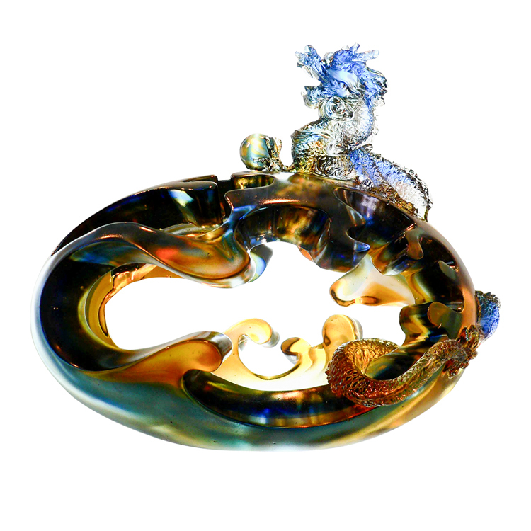 鹿港窯禮品館 神秘能量：『勝券在握』開運琉璃擺件