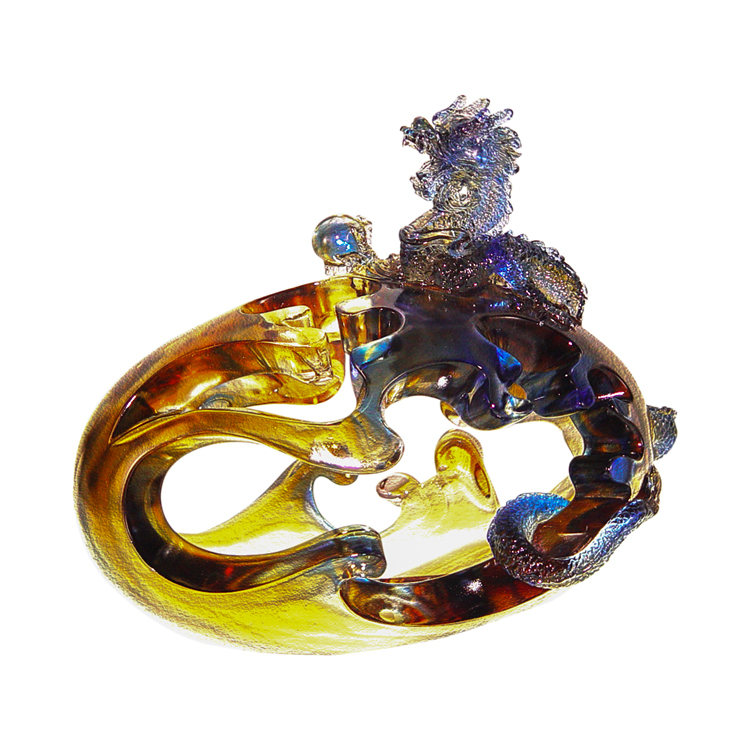 鹿港窯禮品館 神秘能量：『勝券在握』開運琉璃擺件