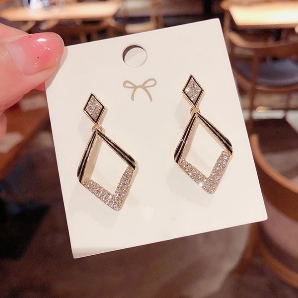JK KOREA new geometric rhombus earrings personality fashion atmosphere earrings J0620