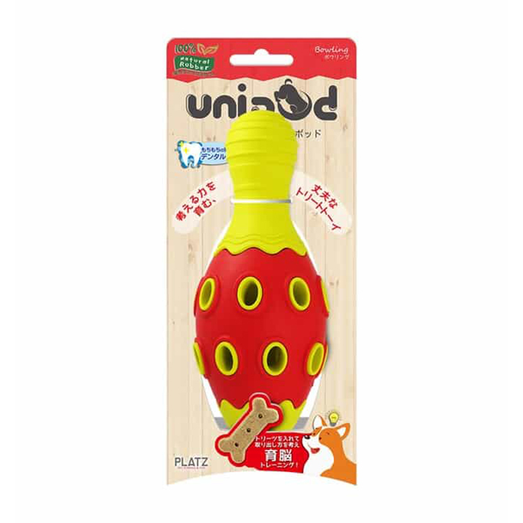 unipod 犬用 可放 零食 育腦潔齒玩具 保齡球樽 PZ72331