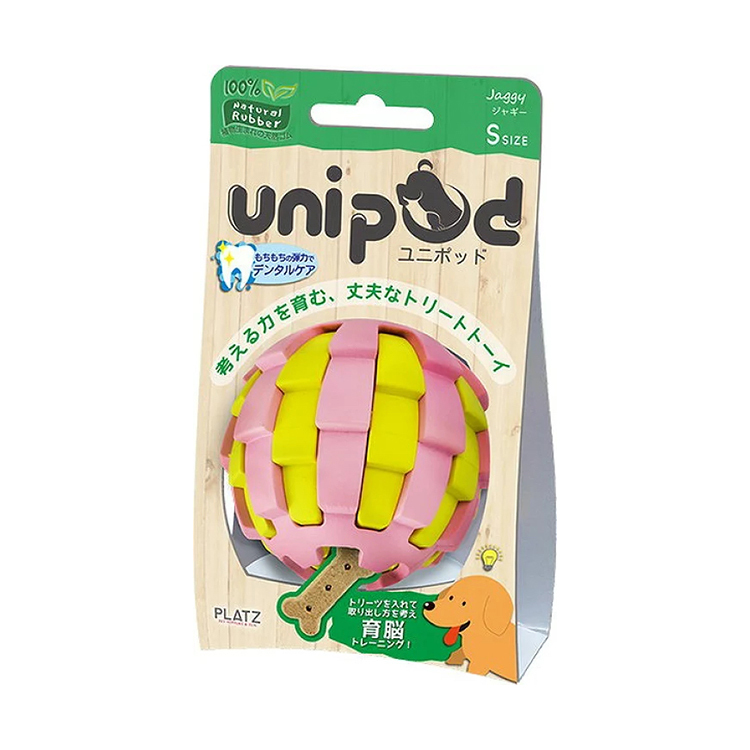 unipod 犬用 可放 零食 育腦潔齒玩具 鋸齒球形 S PZ72320